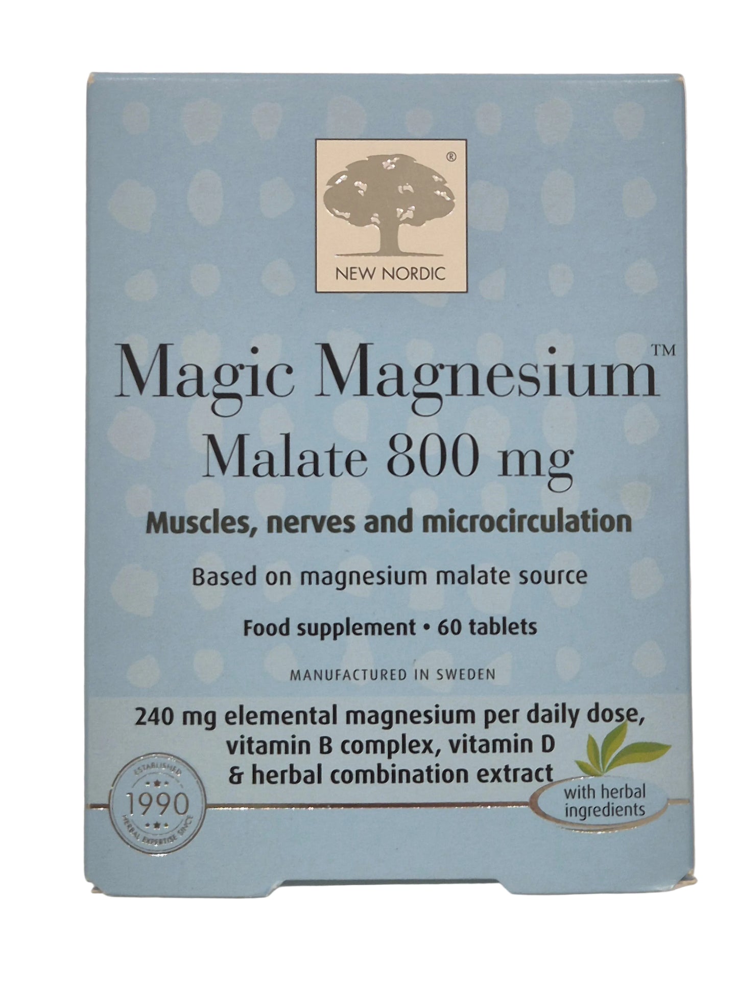 New Nordic Magic Magnesium Malate 800mg 30Tabs
