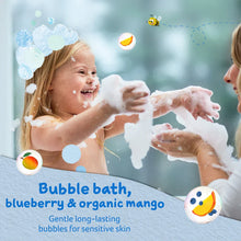 Load image into Gallery viewer, Childs Farm Bubble Bath Blueberry and Mango 250ml