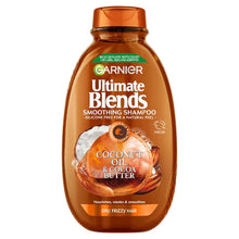 Load image into Gallery viewer, Garnier Ultimate Blends Coconut Oil Dry Frizzy Hair Shampoo 400ml