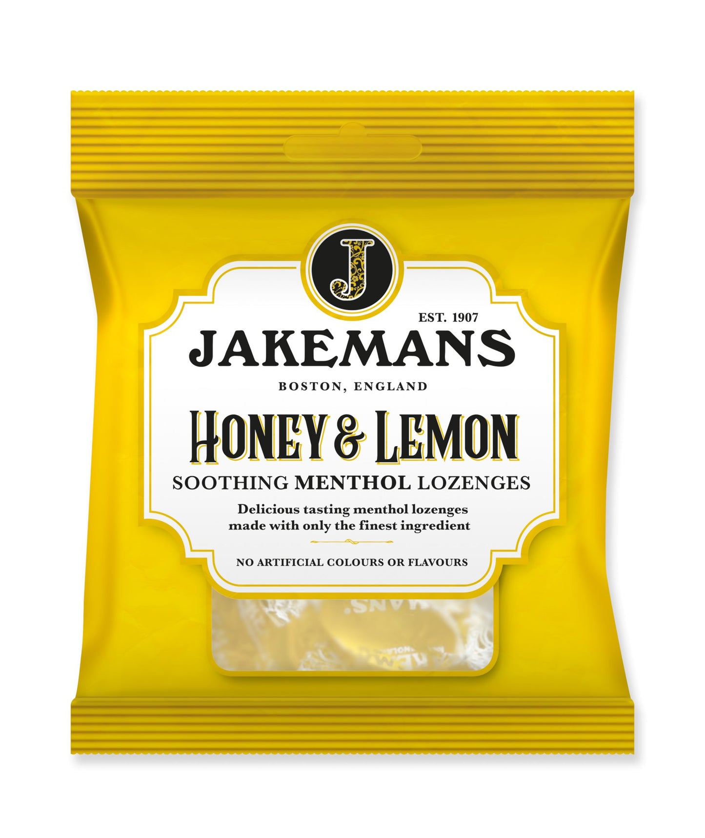 JAKEMANS Honey & Lemon Menthol Soothing Sweets