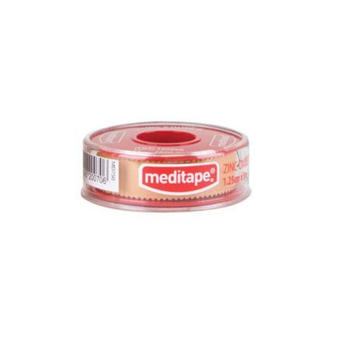 Meditape Fabric Tape -Zinc Oxide- 1.25cm x 5m