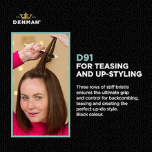 Load image into Gallery viewer, Denman D912 Backcomber Brush Black