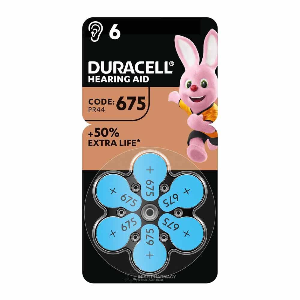 Duracell Hearing Aid Batteries 675 6pk