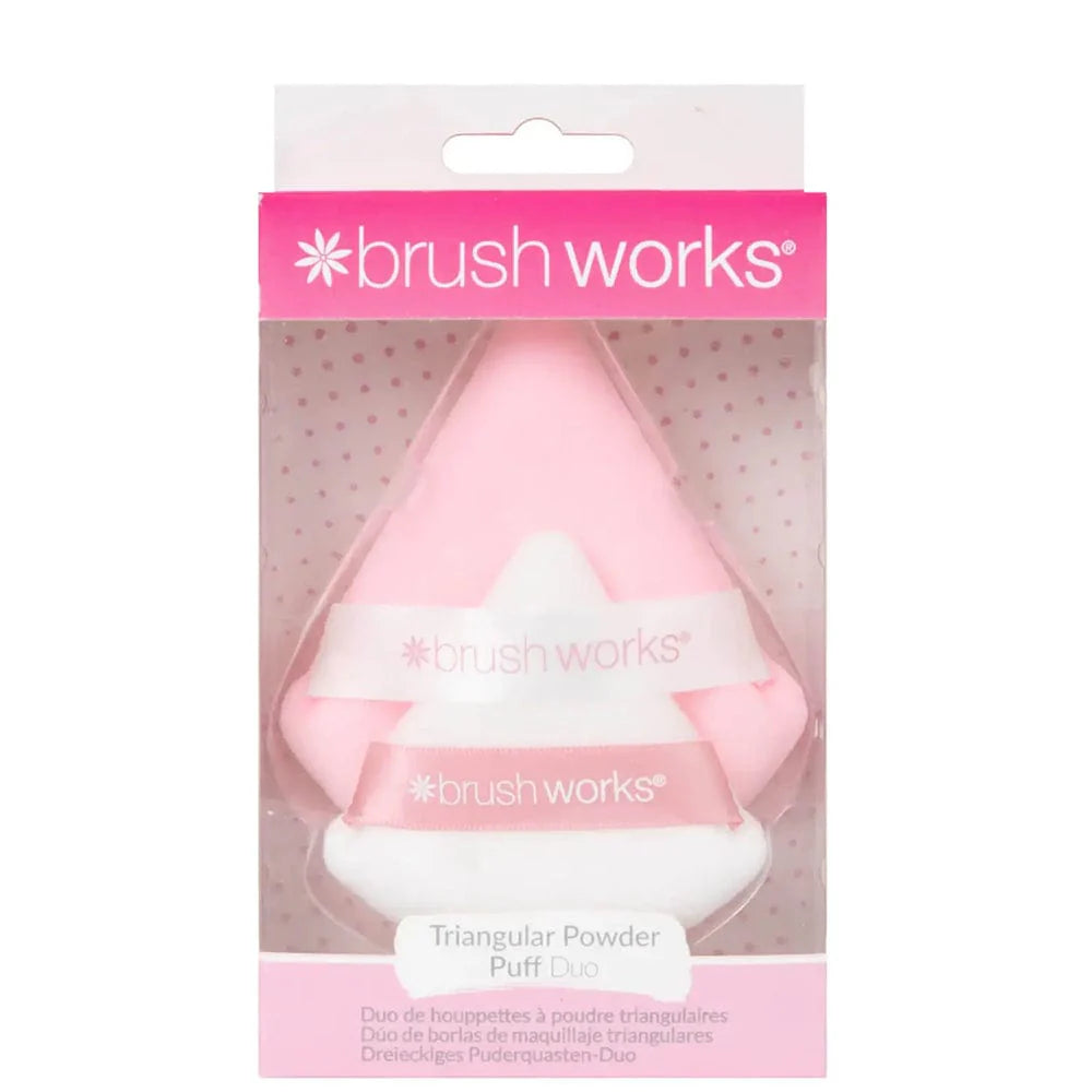 Brush Works Triangular Powder Puff Duo
