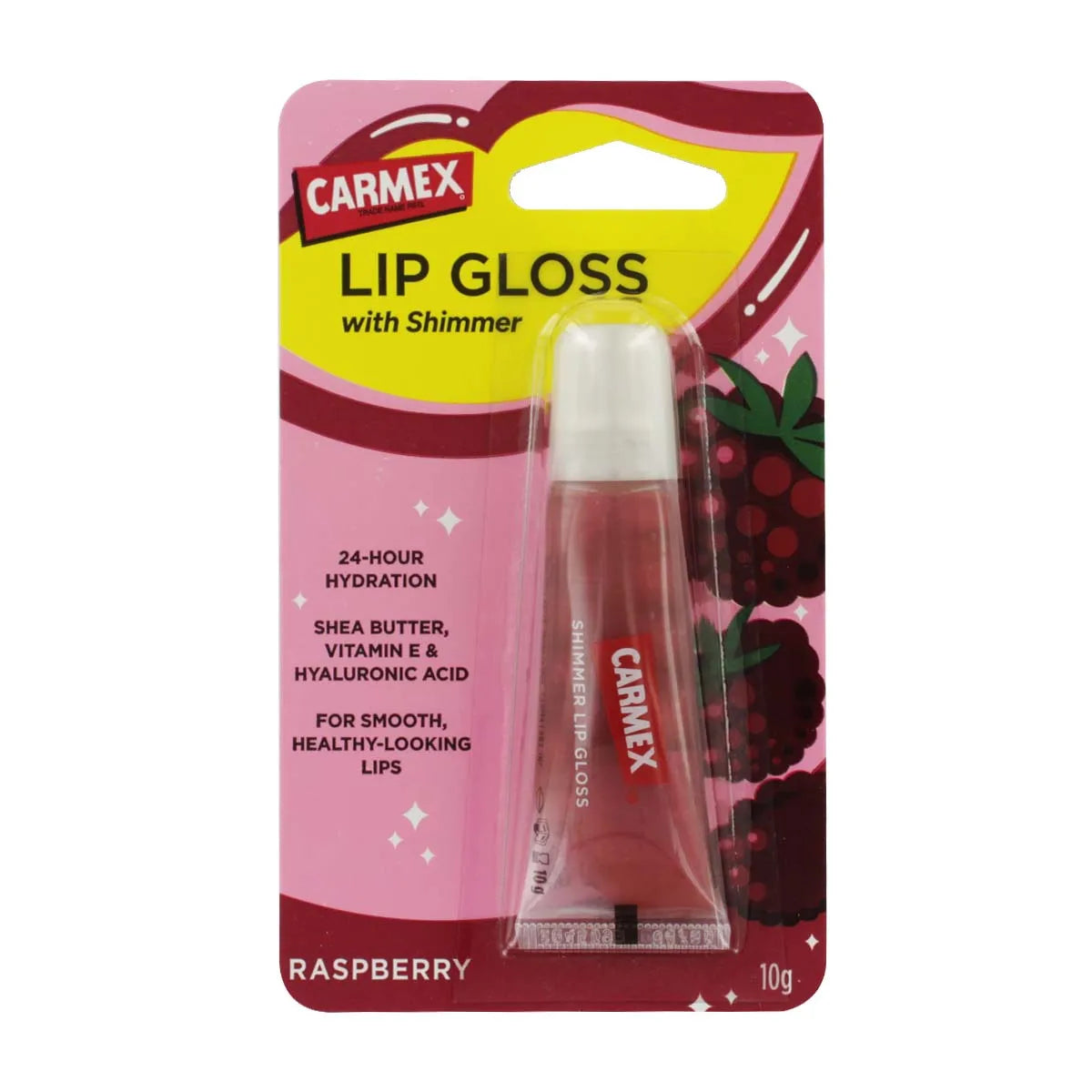 Carmex Raspberry Lip Gloss with Shimmer