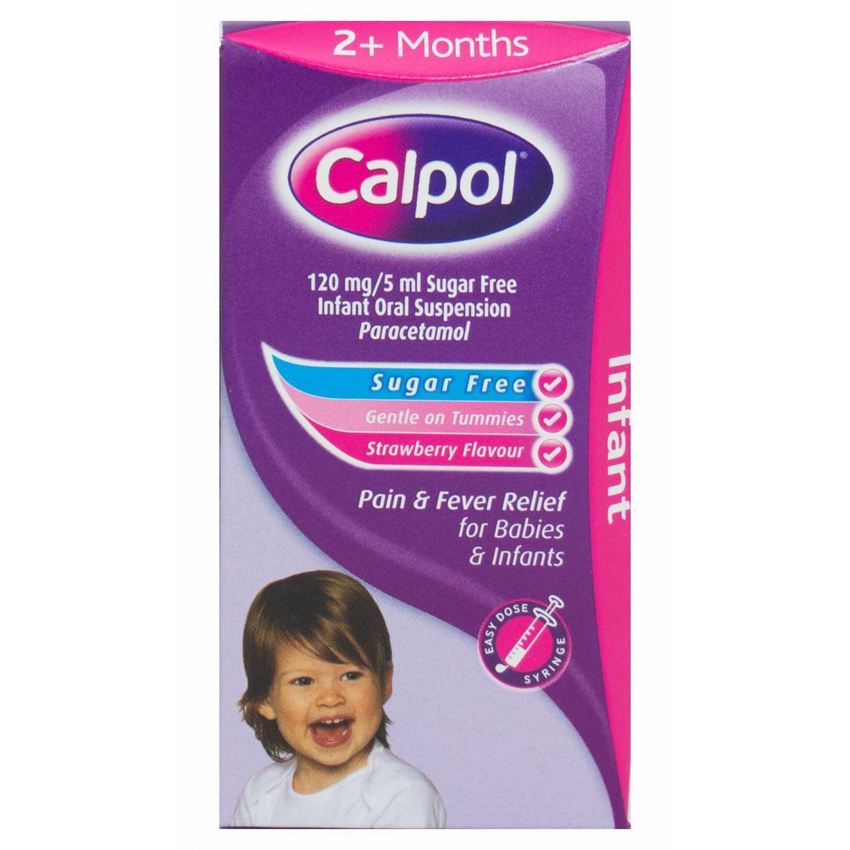 Calpol Infant 2m+ Suspension 60ml Sugar Free