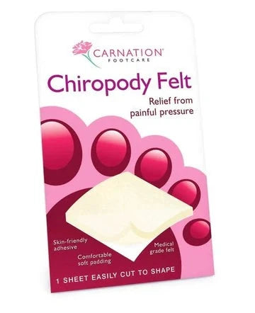 Carnation Chiropody Felt Small Sheet