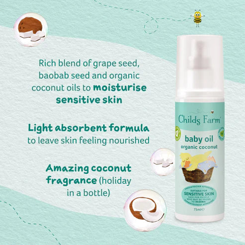 Childs Farm Baby Oil Organic Coconut 75ml