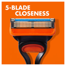 Load image into Gallery viewer, Gillette Fusion 5 Razor & Shaving Gel 200ml Set