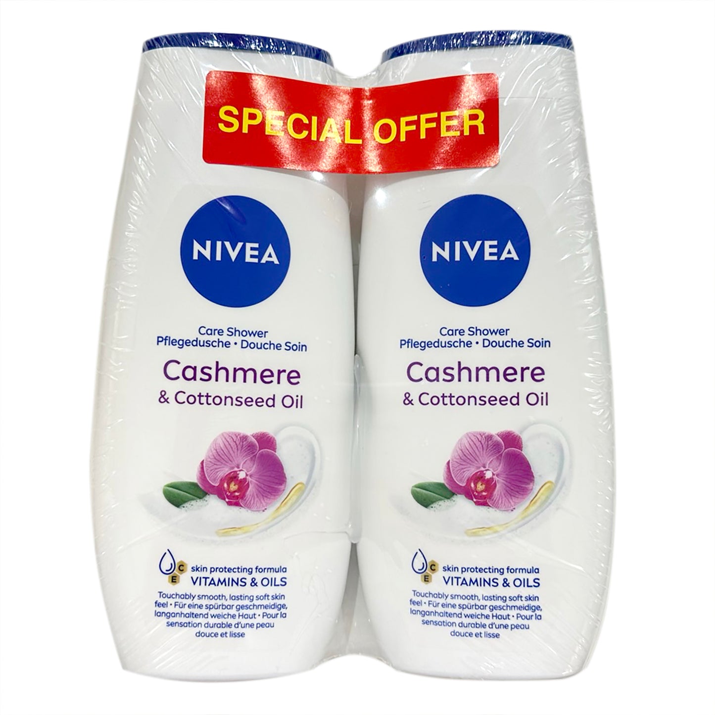 Nivea Duo Shower Cream Cashmere and Cottonseed Oil 250 ml
