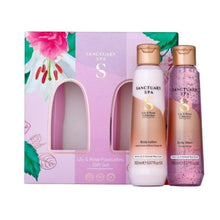 Load image into Gallery viewer, Sanctuary Spa Lily & Rose Lotion and Wash Set
