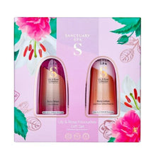 Load image into Gallery viewer, Sanctuary Spa Lily & Rose Lotion and Wash Set