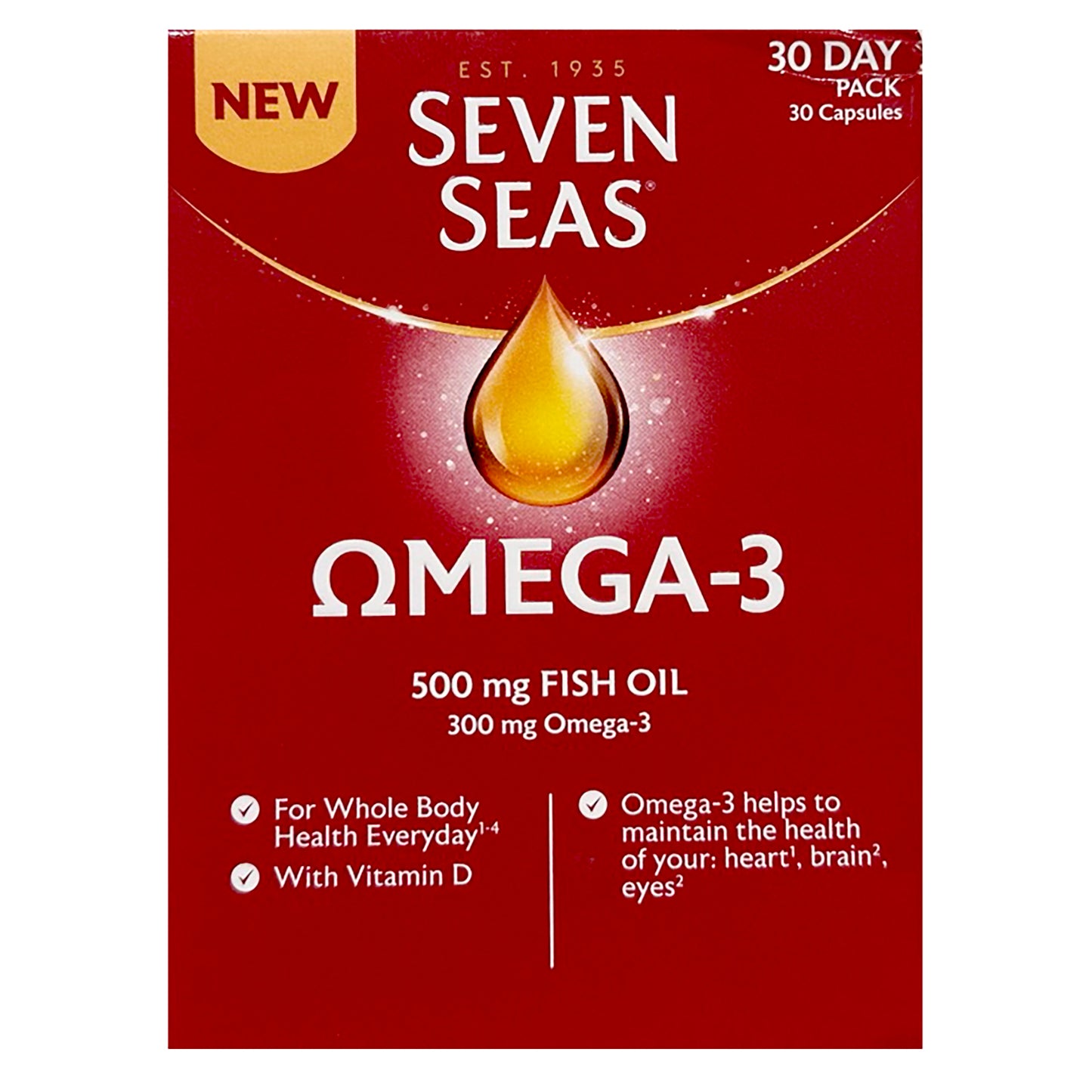 Seven Seas Omega 3 500mg Fish Oil