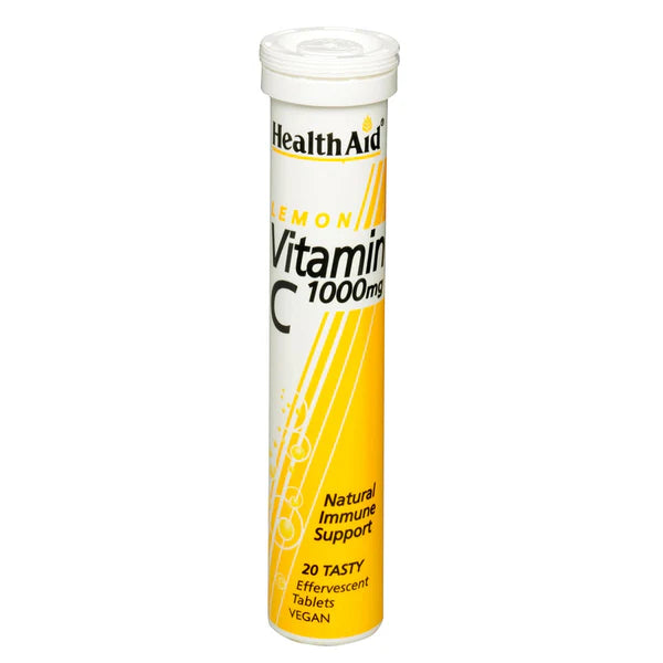 HealthAid Vit C 1000Mg Effervescent Lemon 20pk