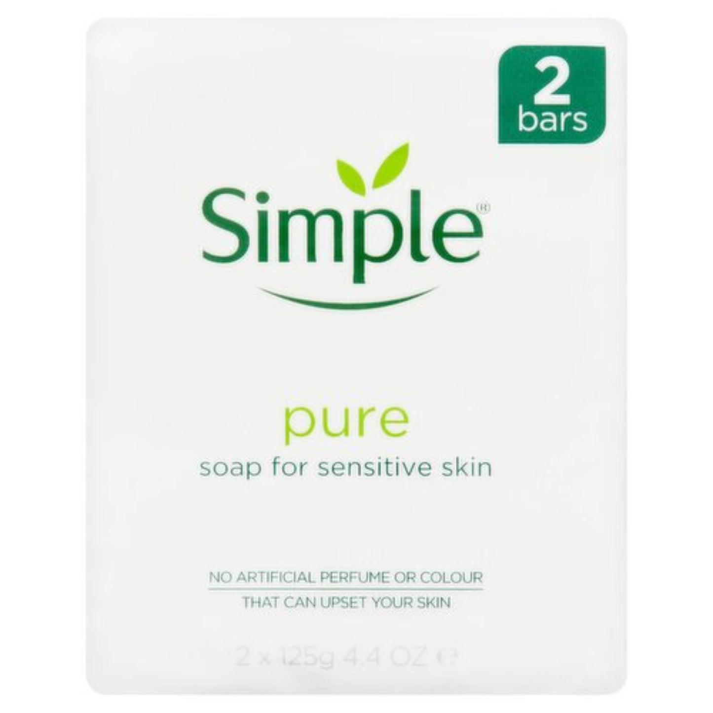 Simple Pure Soap For Sensitive Skin Twin Pack