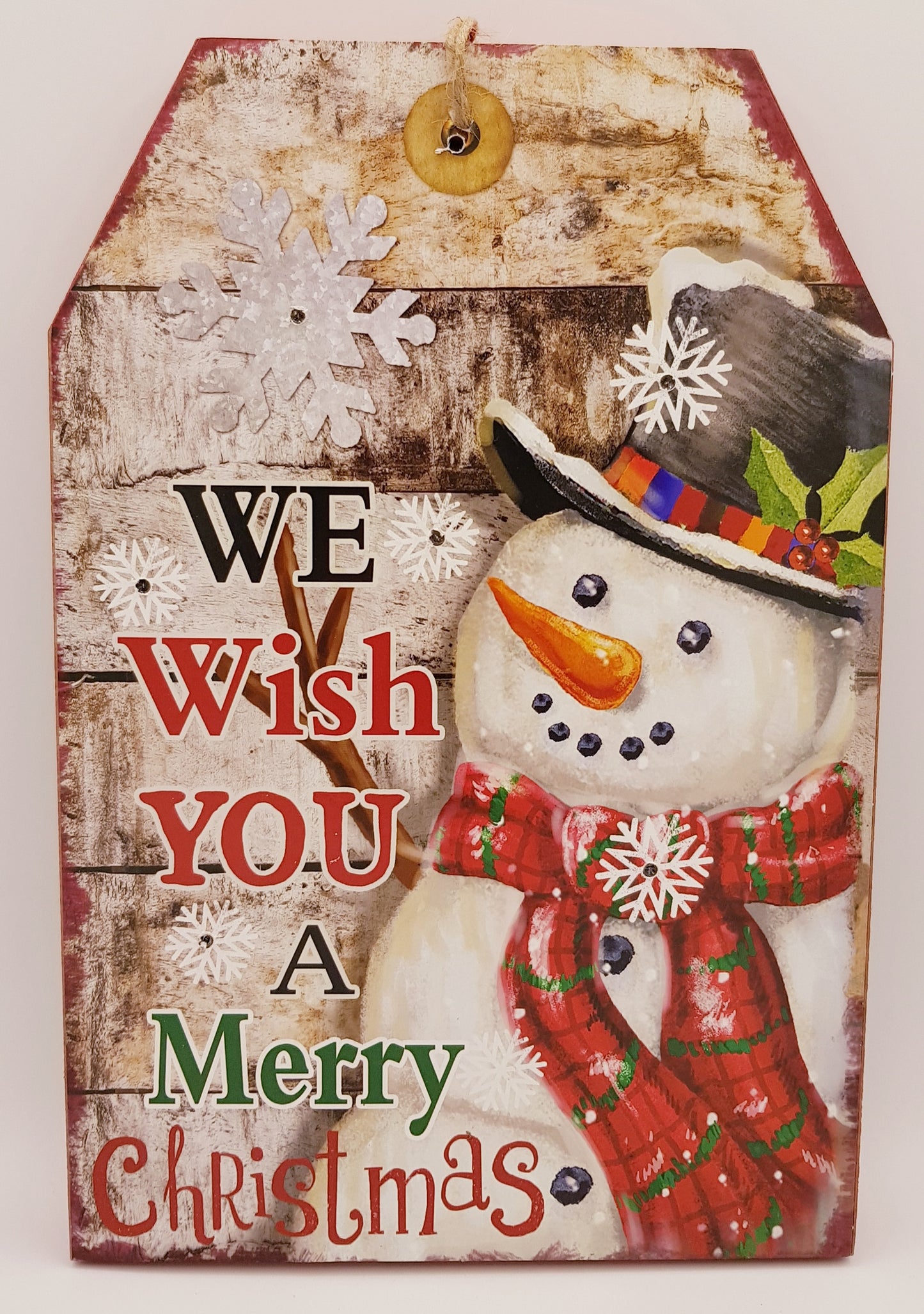 Christmas snowman board