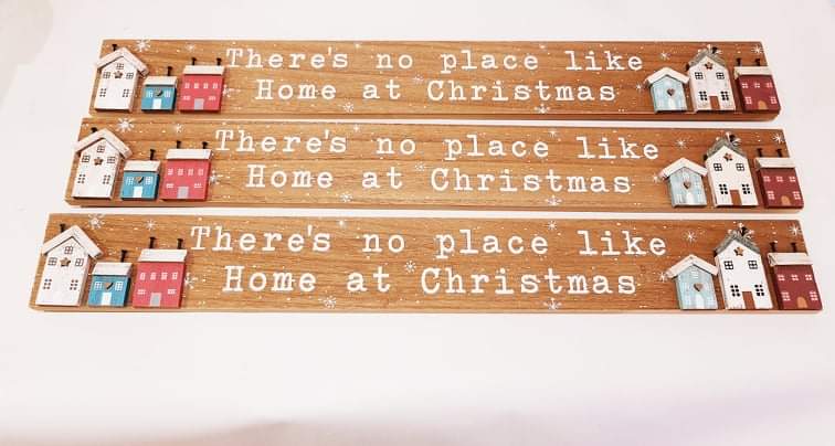 RICHARD LANG XMAS HOME 3D HOUSE PLAQUE