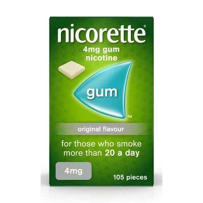 Nicorette Gum Original 4mg - 105 Pieces