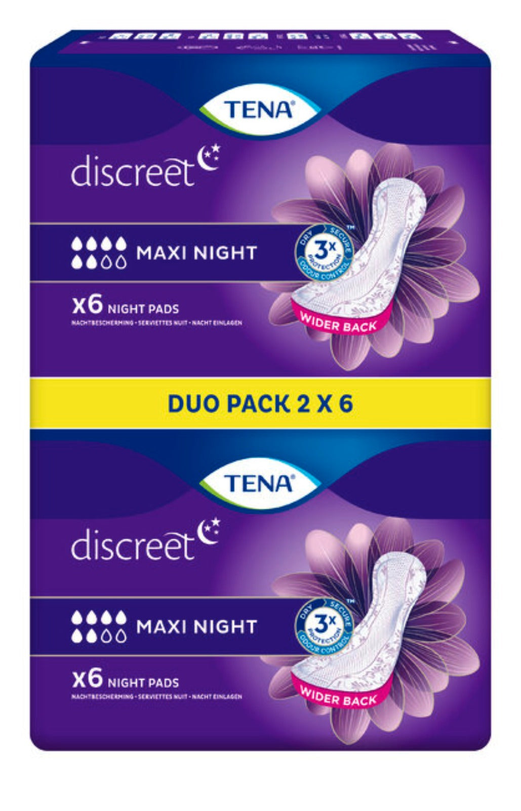 Tena Discreet Maxi Night Duo Pack 2x12