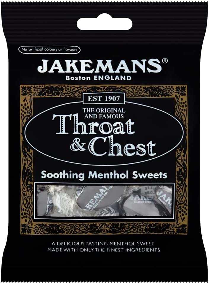 Jakemans Throat and Chest Menthol Lozenges Sweets