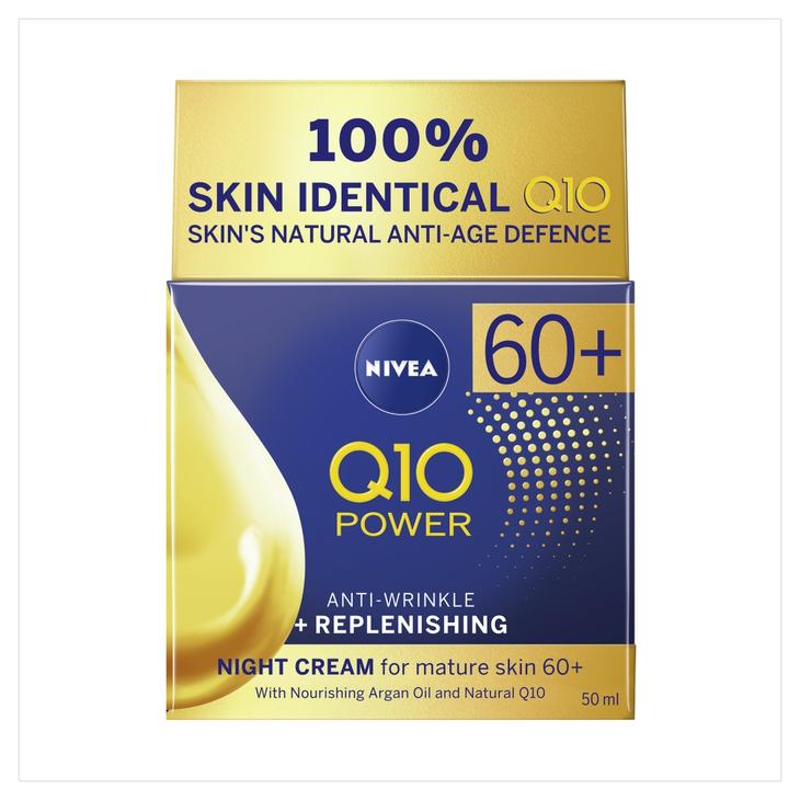 Nivea Q10 Power Night Cream Mature Skin 60+ 50ml