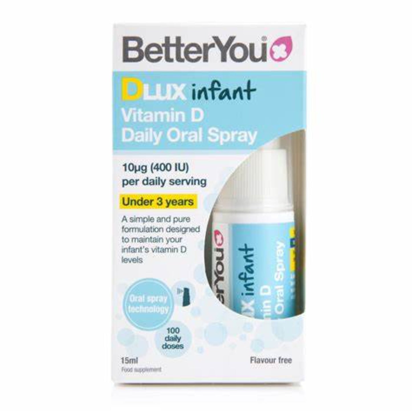 Better You DLUX Infant Daily Vitamin D 400IU Oral Spray
