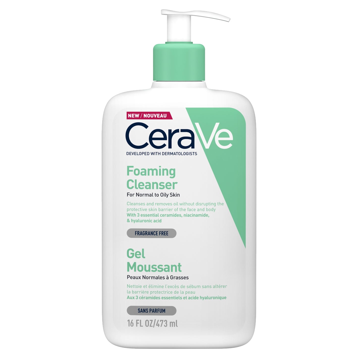 CeraVe Facial Foaming Cleanser for Normal to Oily Skin 473ml