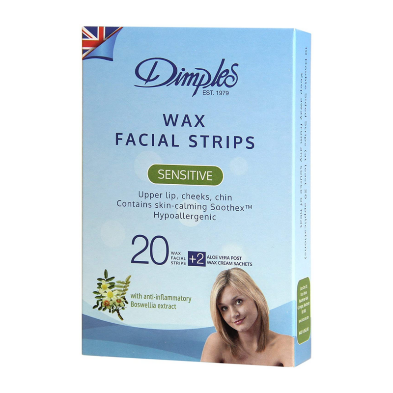 Dimples Wax 20 Strips - Face