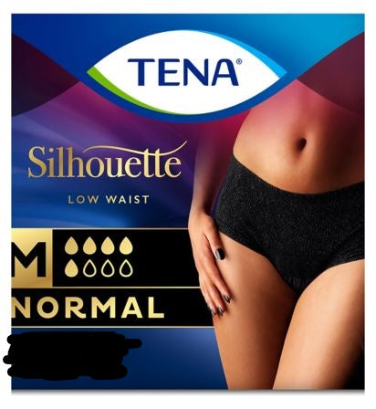 Tena Lady Silhouette Normal Black Incontinence Pants Medium X5