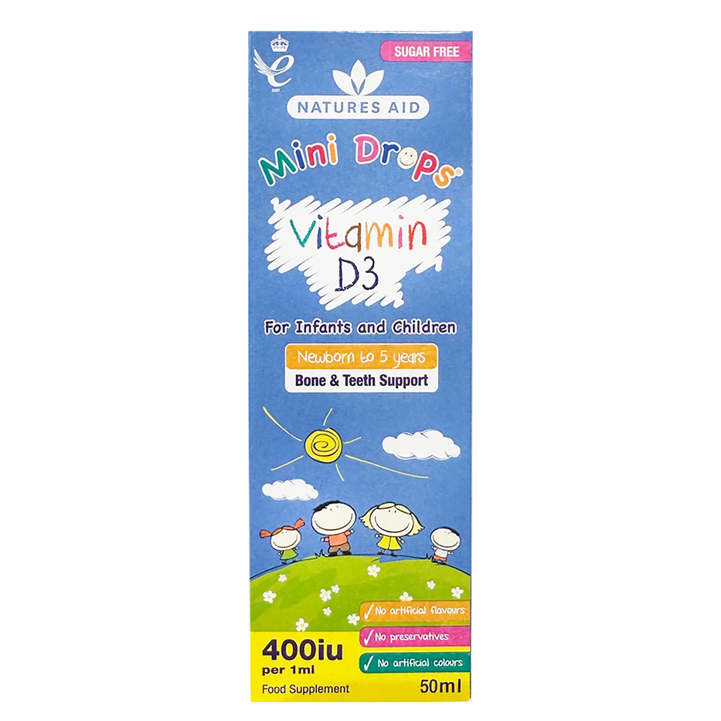 Natures Aid Vitamin D3 Drops for Children 50ml