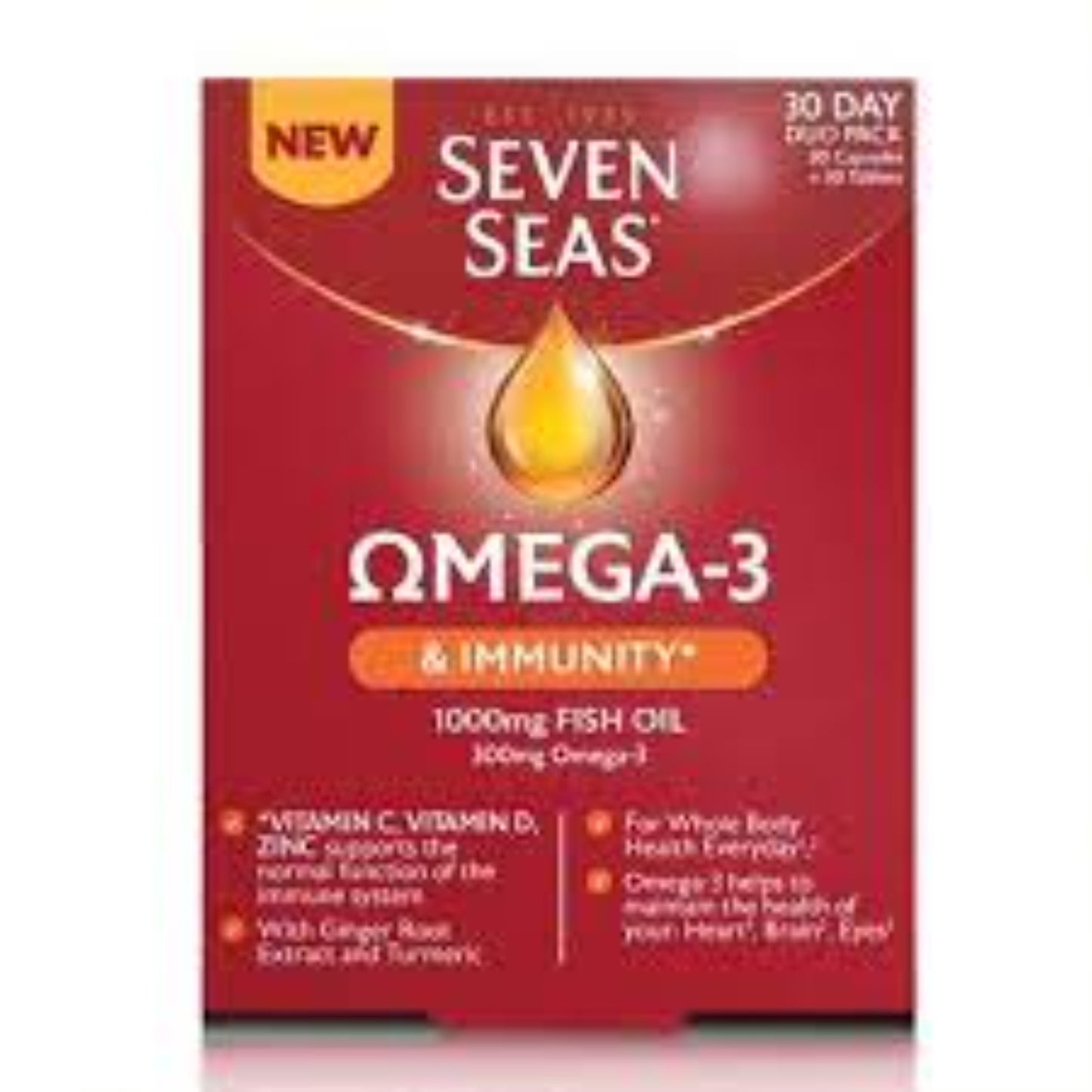 Seven Seas Omega 3 Fish Oil & Turmeric 30 Day Duo Pack