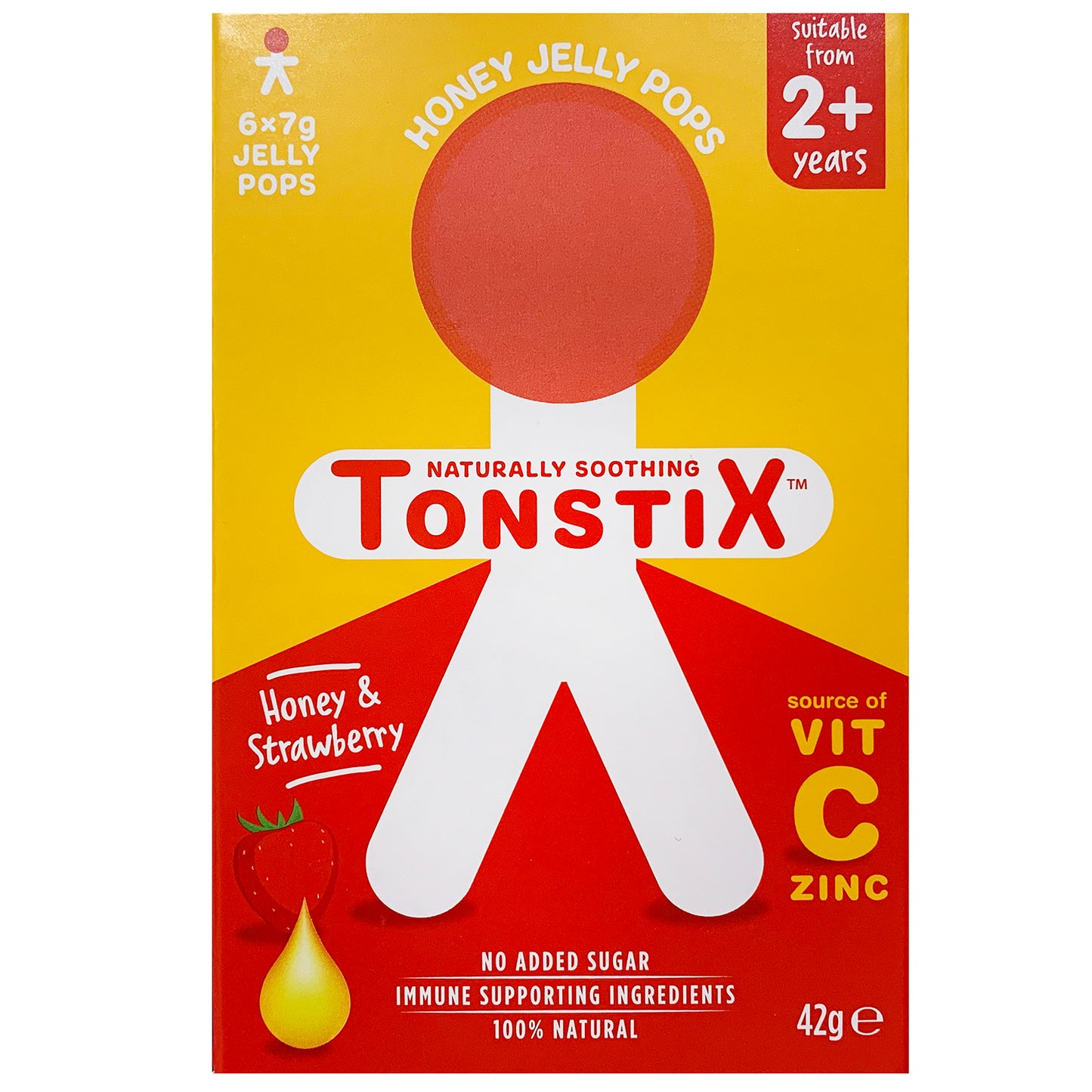 Tonstix Honey Jelly Pops Strawberry 6