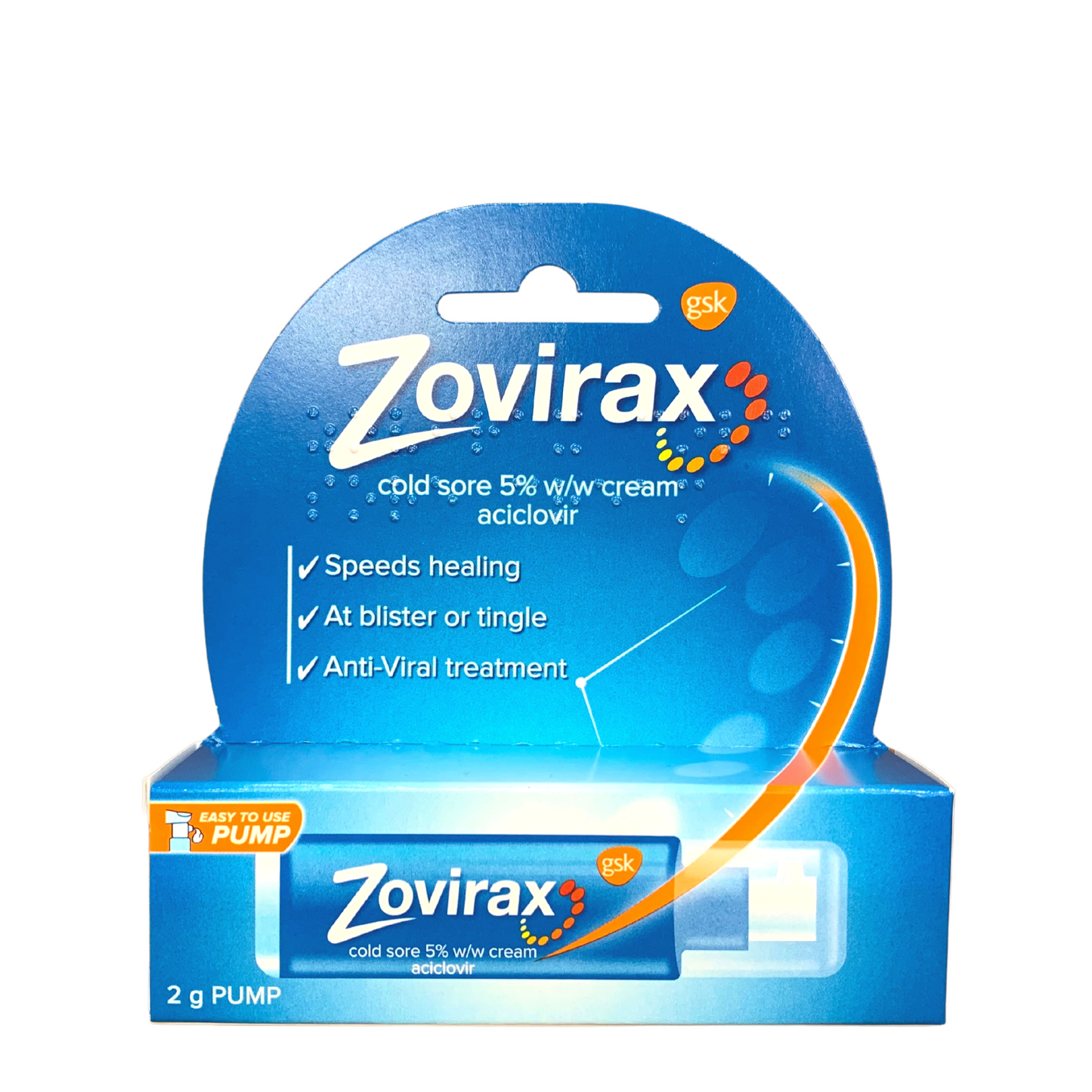 Zovirax Cold Sore Cream Pump 2g