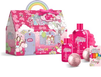 GRACE COLE LUXURY BATHING CO GLITTER FAIRIES HOUSE OF FUN SET
