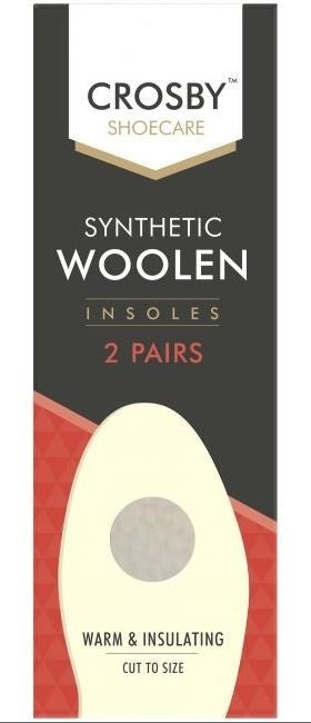 Crosby Shoecare Synthetic Woolen Insoles 2pairs