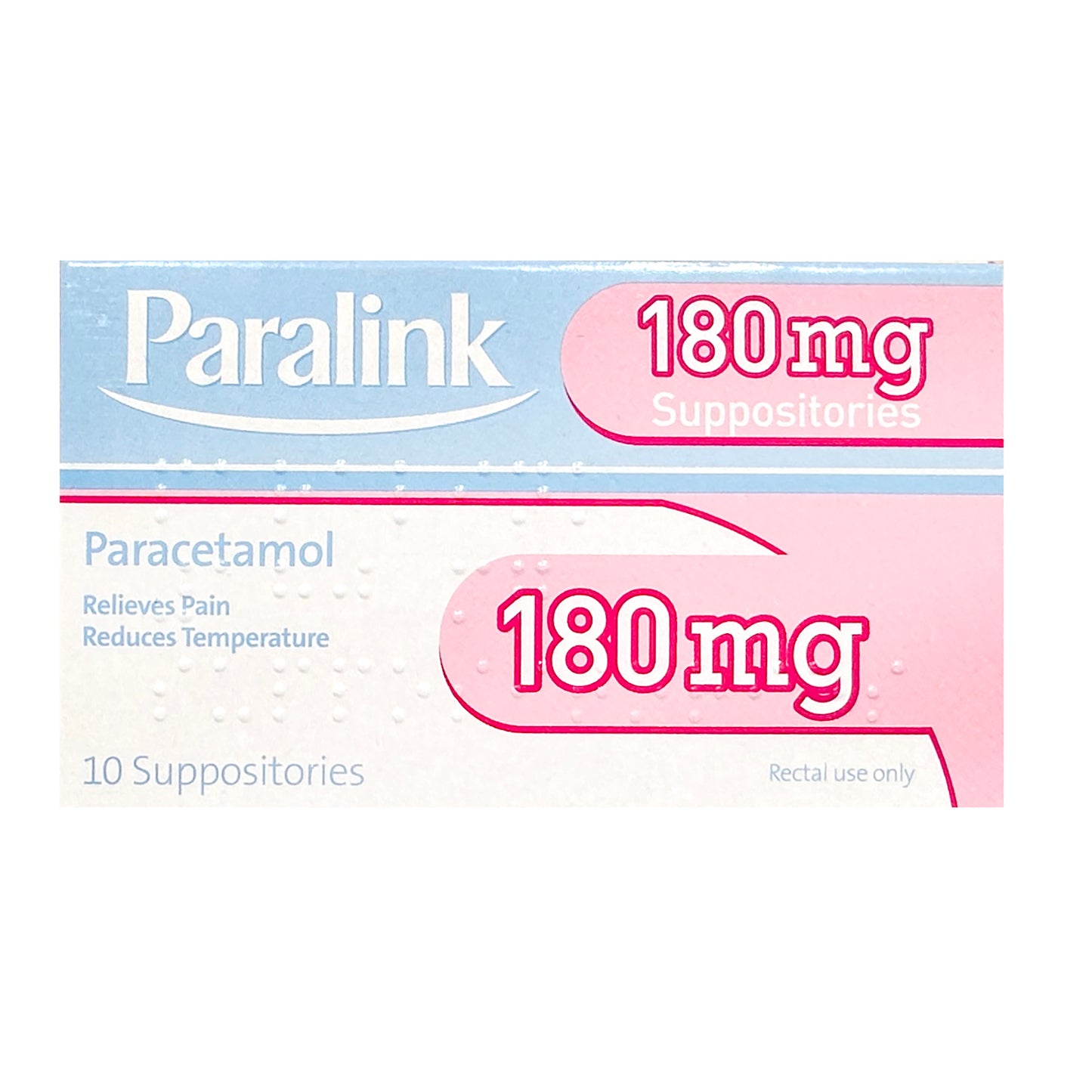 Paralink Suppositories 180mg 10 pack