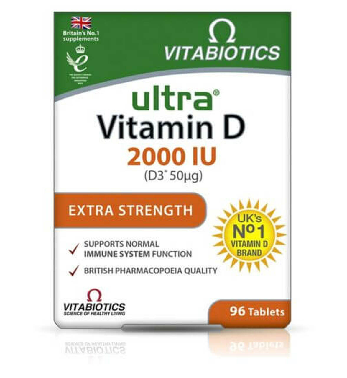 Vitabiotics Ultra Vitamin D 2000iu Extra Strength 96tabs