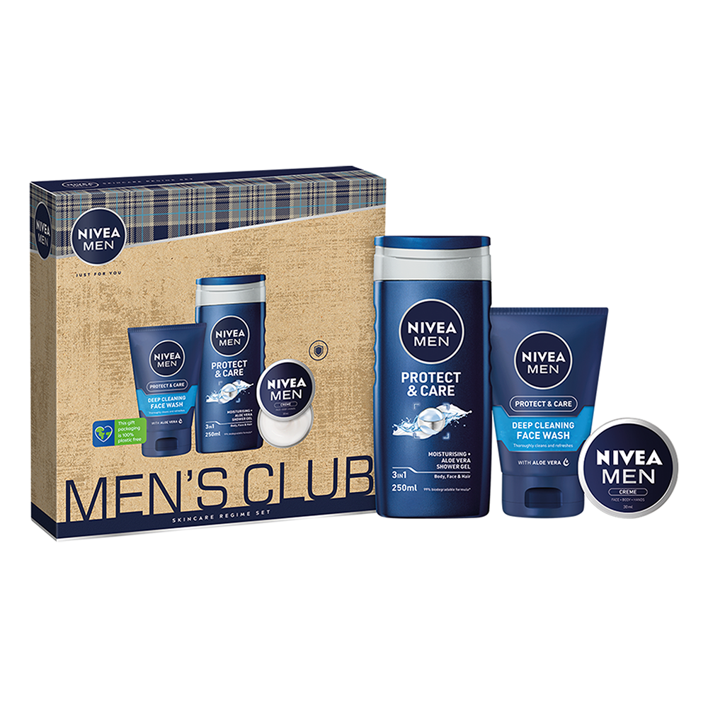 NIVEA MENS CLUB SKINCARE REGIME GIFT SET