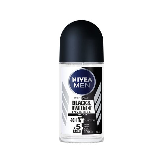 NIVEA MEN DEODORANT BLACK N WHITE POWER ROLL ON 48H 50ML
