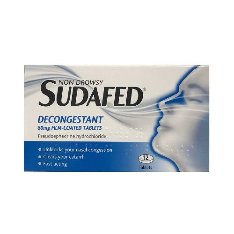 Sudafed Decongestant Tablets 12pk