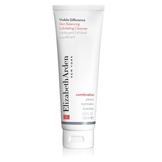 Elizabeth Arden exfoliating cleanser tube on a white background