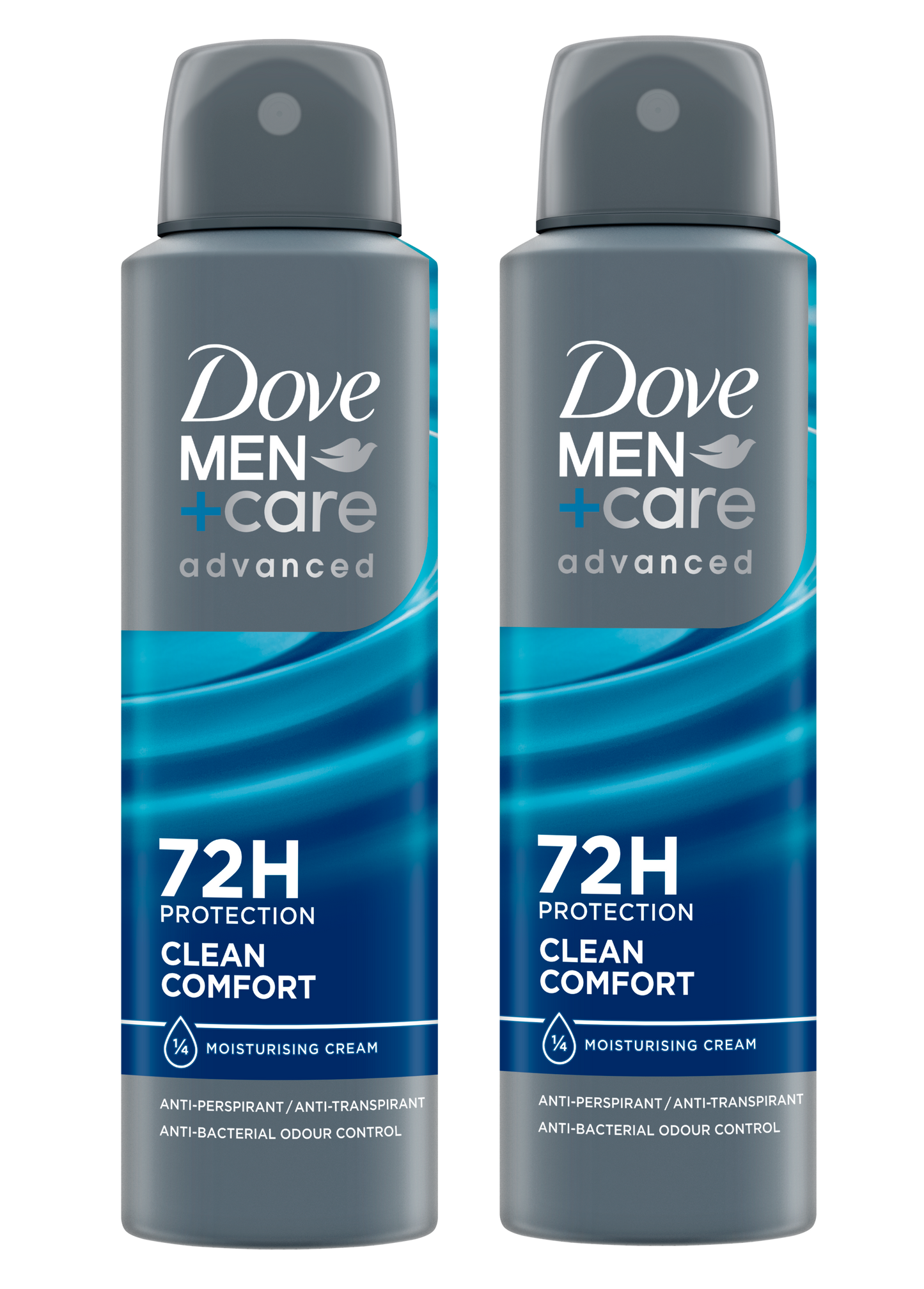 Dove Men +Care Clean Comfort Antiperspirant 72H 150ml Twin Pack