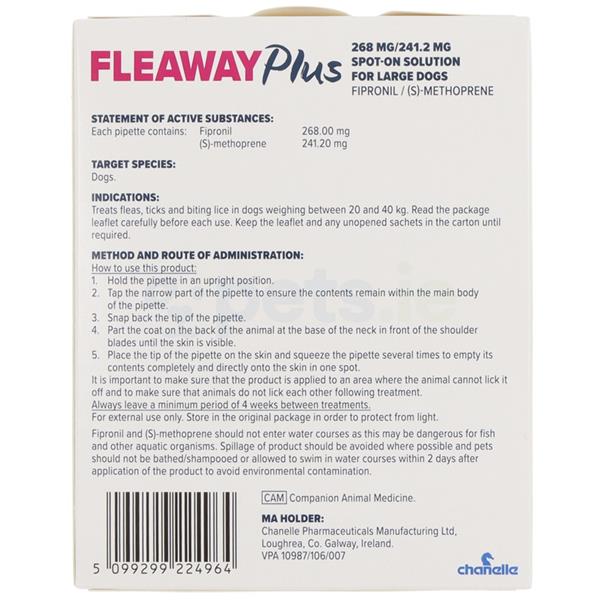 FleawayPlus Spot-on Solution Large Dog
