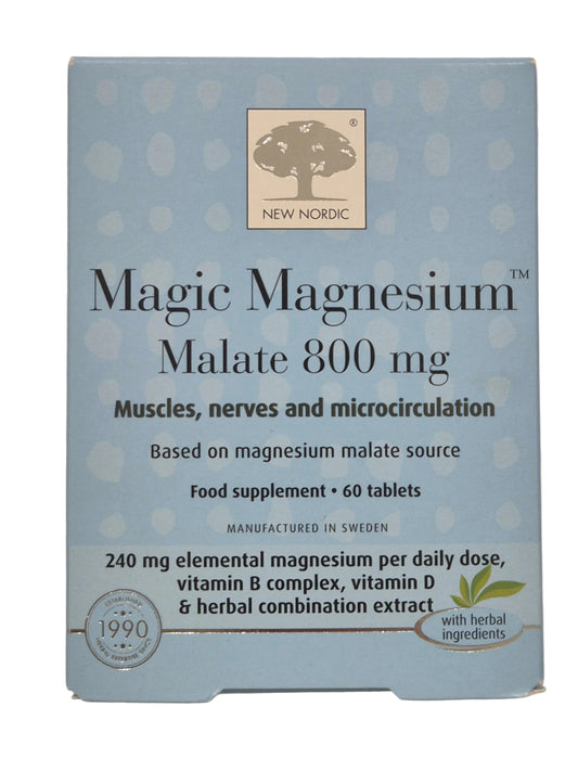 New Nordic Magic Magnesium Malate 800mg 30Tabs