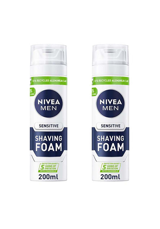 Nivea Men Sensitive Shaving Foam Twinpack