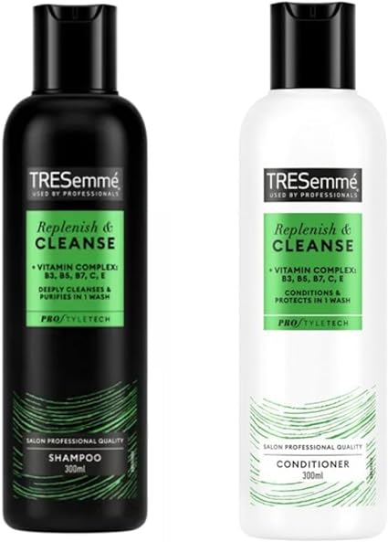 Tresemmé Replenish & Cleanse Shampoo & Conditioner 2pk 300ml