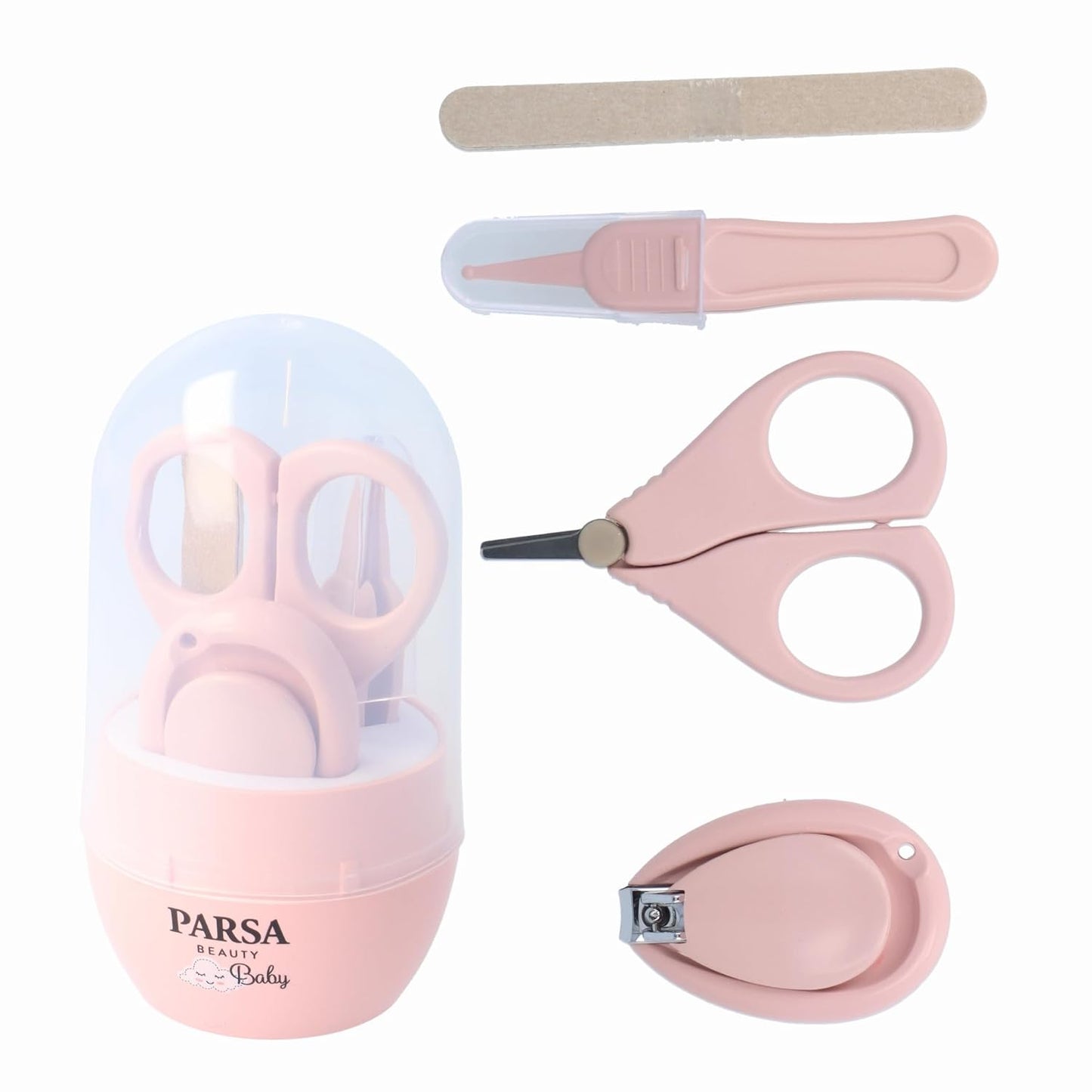Parsa Beauty Baby Nail Care Set Pink