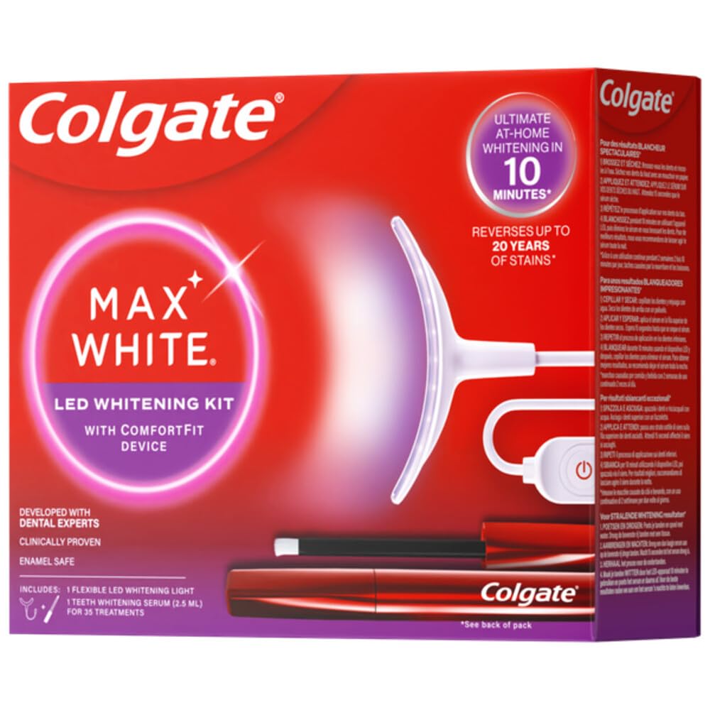 Colgate Max White LED Home Teeth Whitening Kit