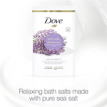 Load image into Gallery viewer, Dove Relaxing Care Bath Salts Lavender 900g
