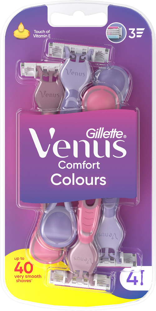 Gillette Venus 3 Blade Womens Razors 4pk
